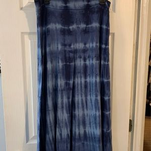 Tie dye maxi skirt